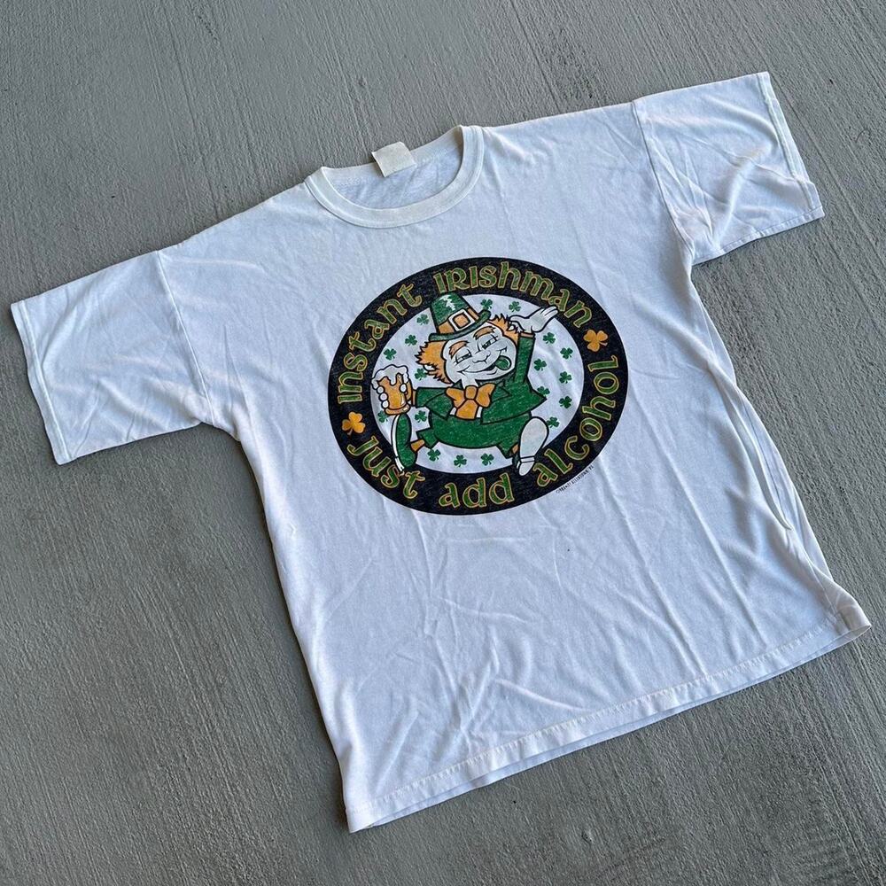 Vintage 90s Funny Beer Drinking Graphic Tee